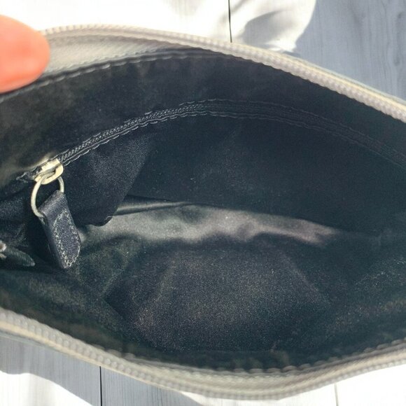 Coach Black Signature Canvas & Leather Crossbody Bag With Zip Top 8.5"W x 6"H - Picture 9 of 10